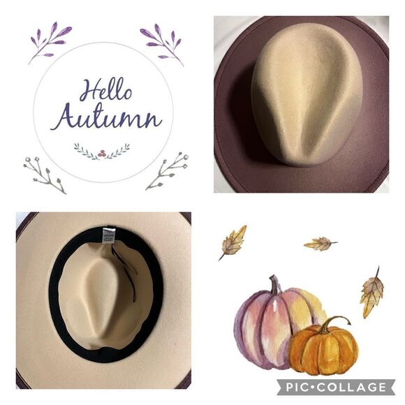 Unisex Gradient Color Felt Fedora - Picture 1 of 1
